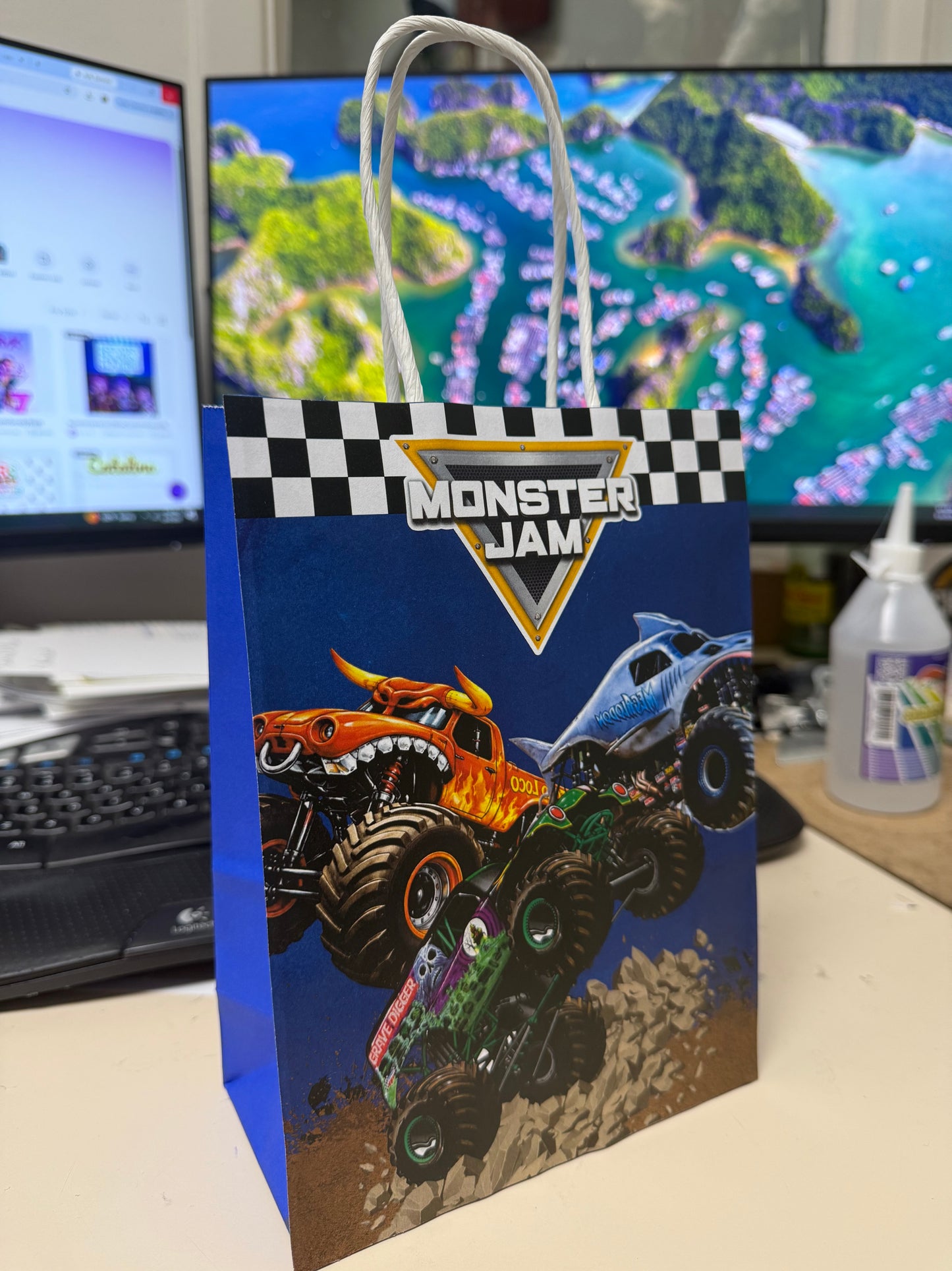 Gift Bag: Monster Jam Gift Bags/Bolsitas