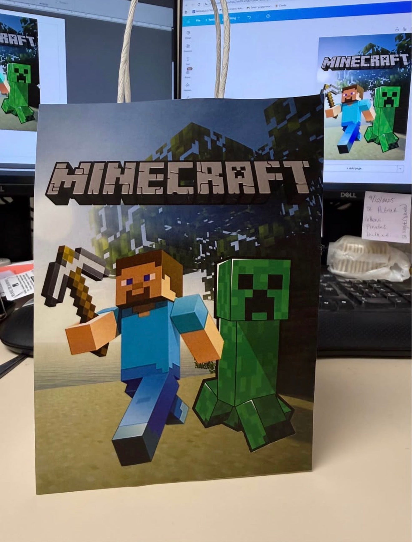 Gift Bag: Minecraft Gift Bags/Bolsitas