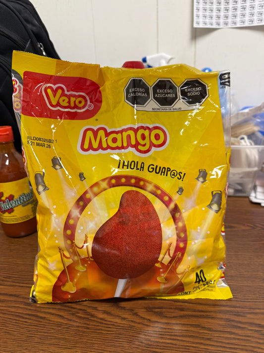 Candy: Vero Mango Lollipops