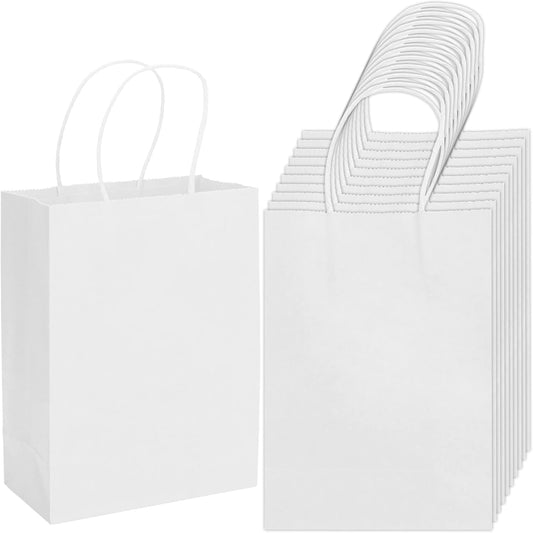 White Custom Goody Bags - Bolsitas Personalizados Blancas
