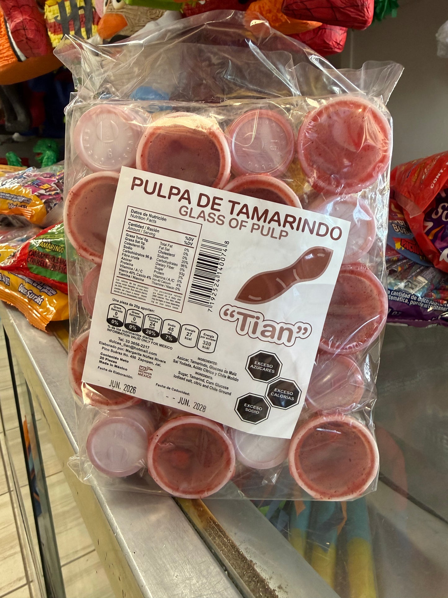 Candy: Vaso Mini Tamarindo - Tian