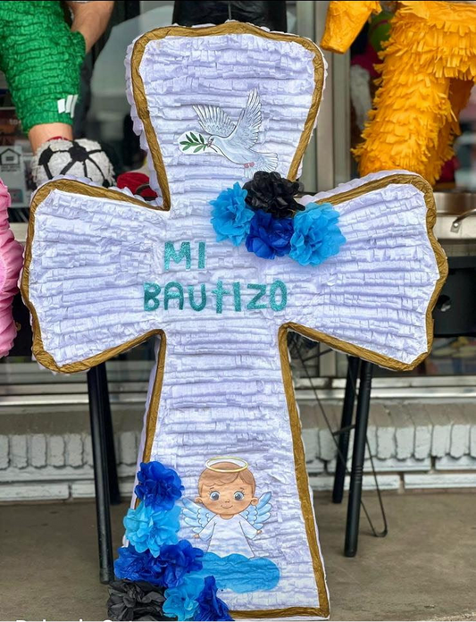 Cross: Baptism White - Cruz: Bautizo Blanco