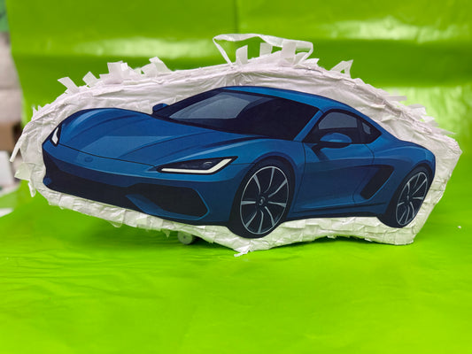 Cardboard Mini: Blue Sportscar