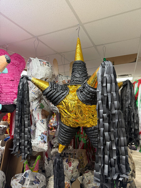 Star: Black & Gold- Estrella: Negro y Dorado