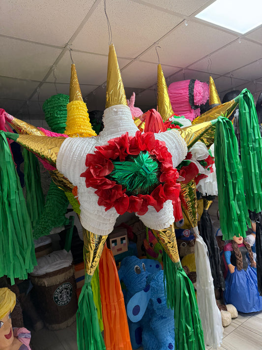 Star: Lateral Mexican Gold Star - Estrella: Estrella Mexicana Dorada Lateral